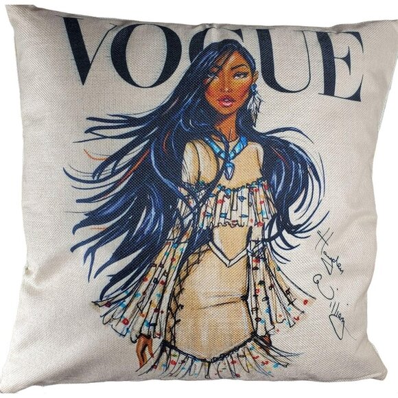 Pocahontas Princess Accent Pillowcase Throw Pillow Cushion Cover Home Decor Gift - Picture 9 of 10